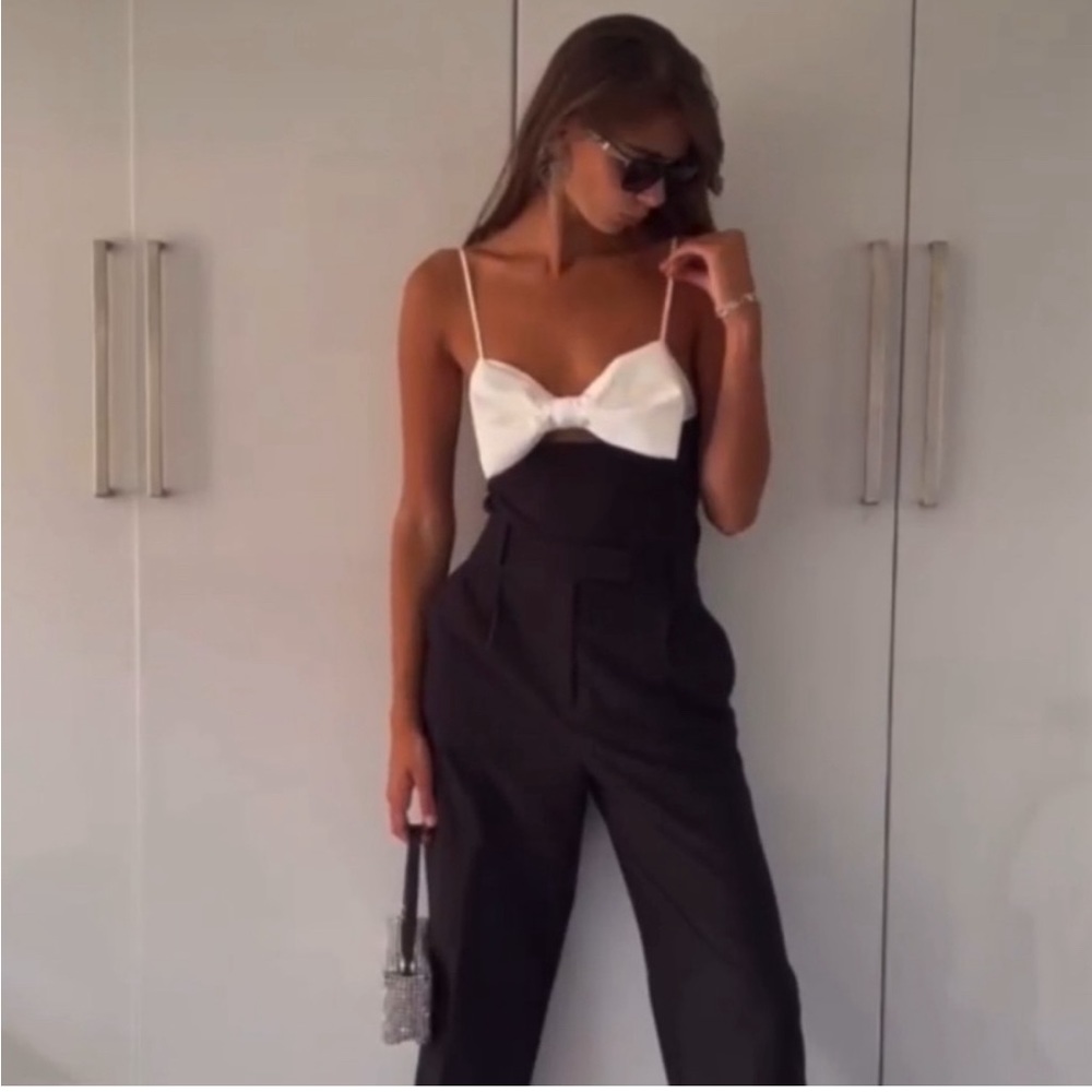 NWT Zara Bow Bodysuit Top - Picture 7 of 10